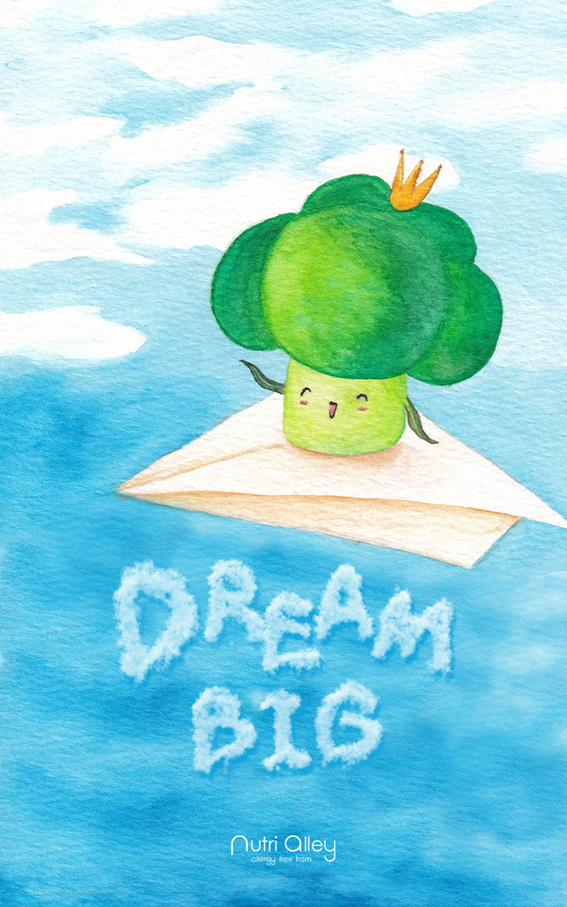 dream big with broccoli prince flying