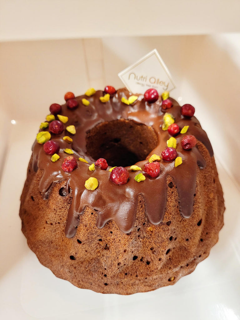 gluten-free vegan kougelhopf chocolate cake