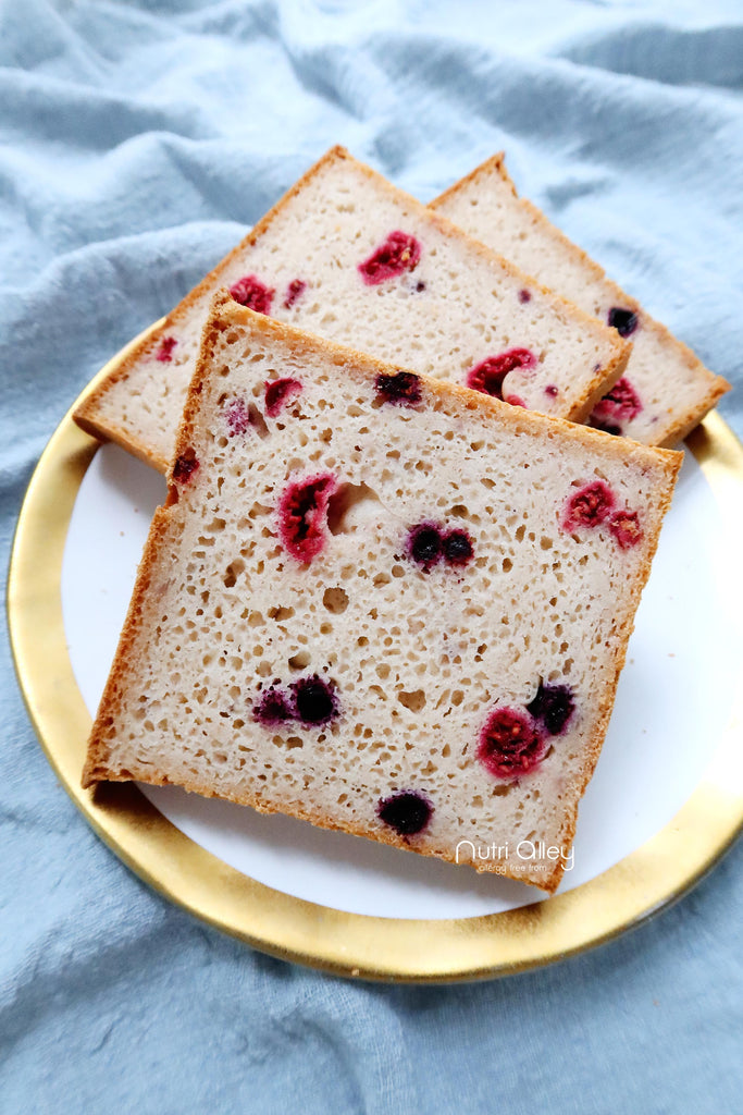 nutrialley gluten-free vegan bread pre-mix berries