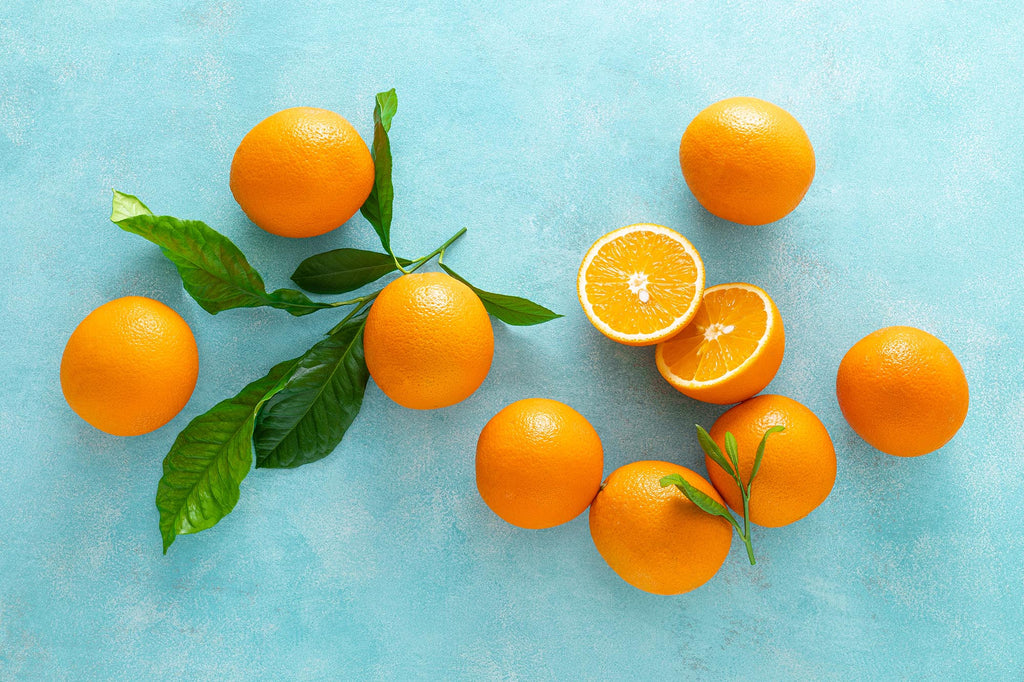 oranges fresh fruits vitamin c concept